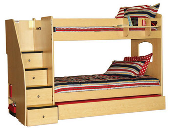 Berg Enterprise Twin over Twin Bunk Bed with Stairs