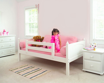 Maxtrix girls toddler bed with guard rails