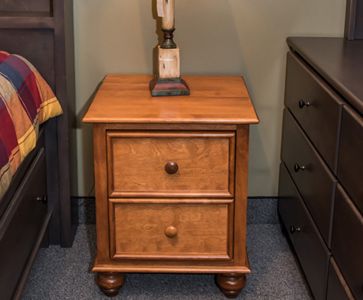 Bedroom Source Collection nightstand with two drawers