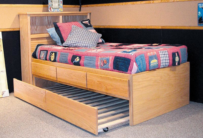 Bedroom Source Collection three drawer storage bed