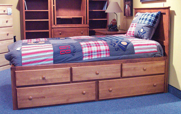 Bedroom Source Collection five drawer storage bed