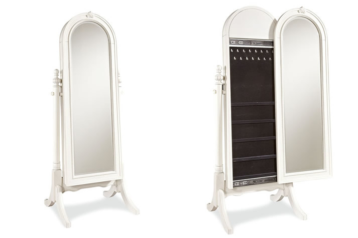 Camille cheval storage mirror both open and closed