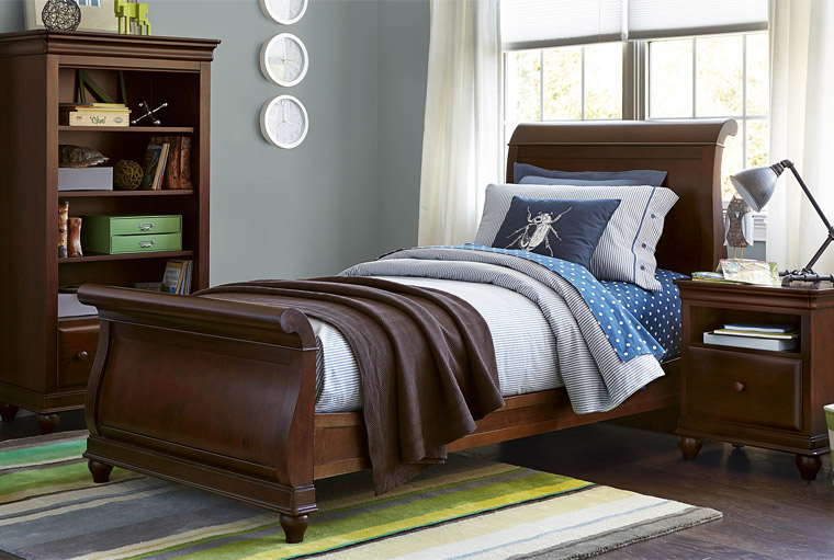Classics 4.0 Cherry twin sleigh bed