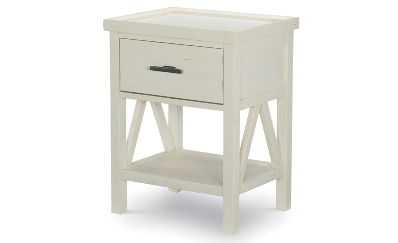 harbor house night stand in pebble white