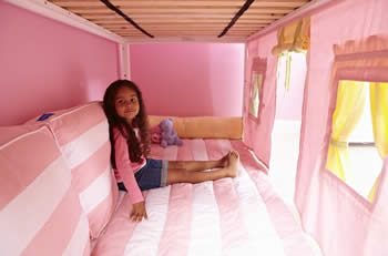 inside a Maxtrix princess bed