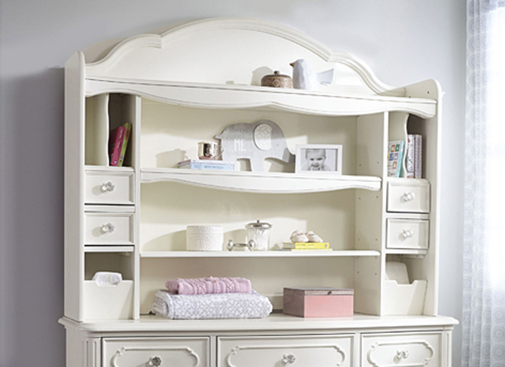 dresser with bookshelf