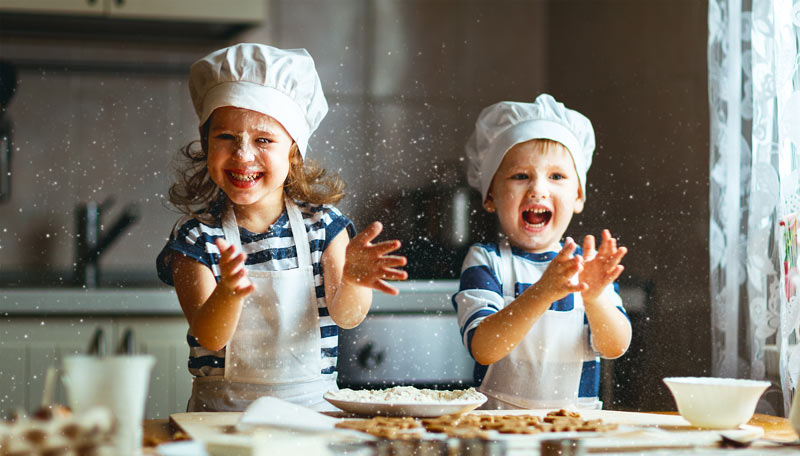 little helpers in the kitchen equals a huge disaster