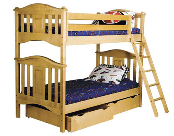 Lyndon bunk bed in natural color by Bolton