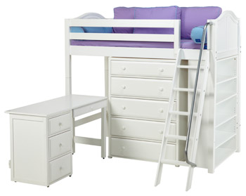 Maxtrix loft bed with storage and desk