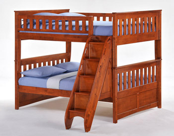 Mountain bunk bed with stairs