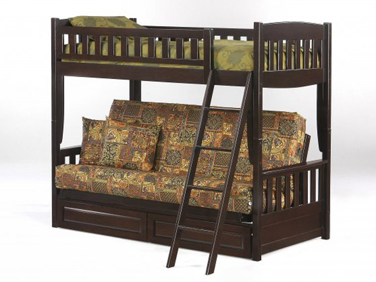 Mountain Futon Bunk Bed in Espresso color