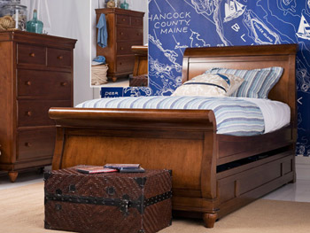 Smartstuff Classics 4.0 Saddle Brown sleigh bed