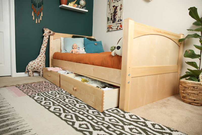 young childs rom with toddler bed and decorations